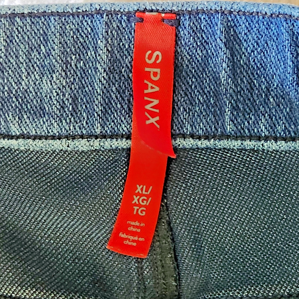 Spanx Stretchy Blue Jean Leggings Jeggings Women's XL - Picture 3 of 5